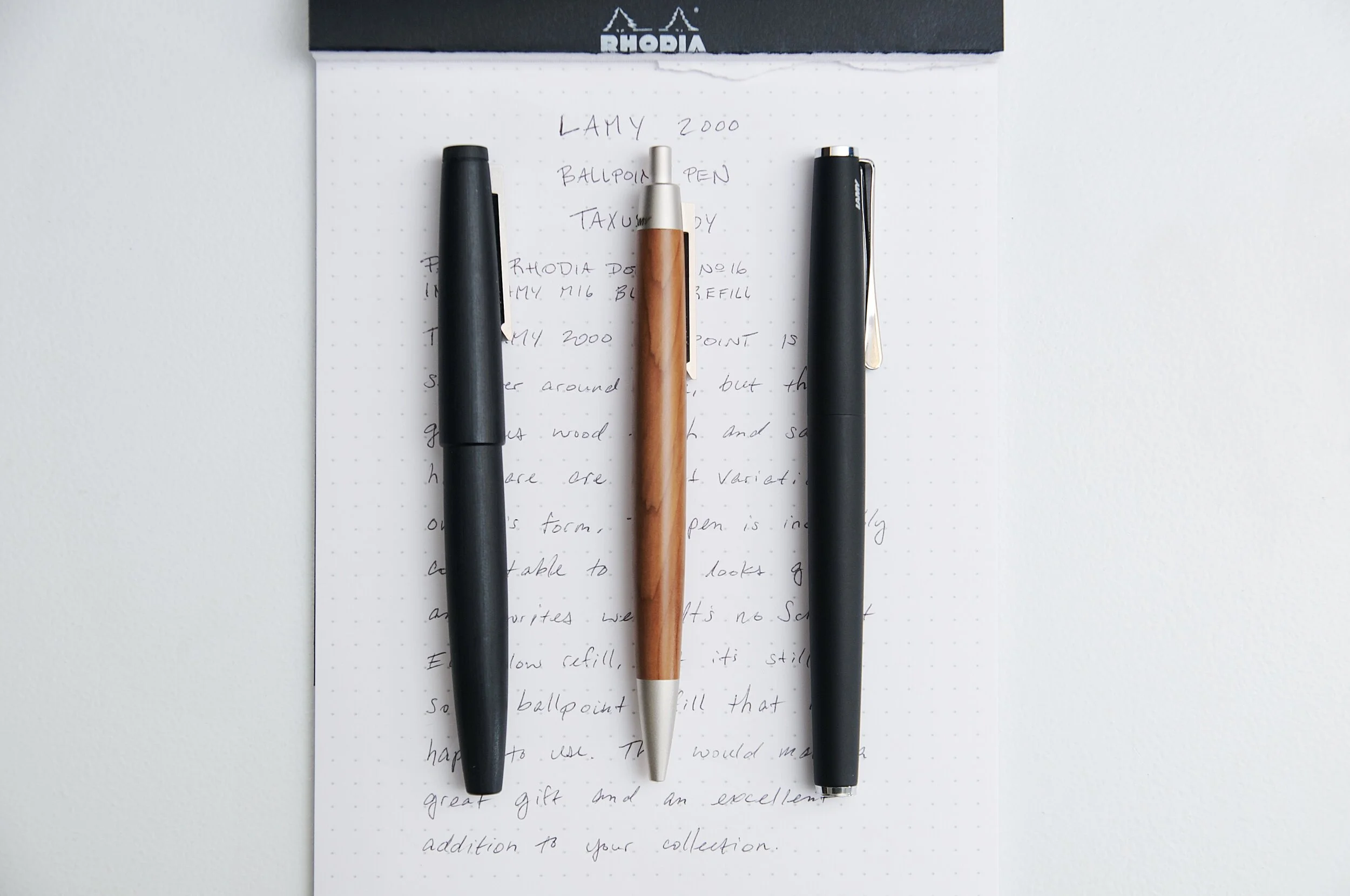 Lamy 2000 Ballpoint Pen Taxus Body Review — The Pen Addict
